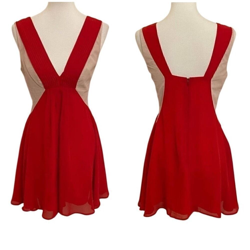KEEPSAKE the Label Red Crossroads Sleeveless Mini Dress Size Medium